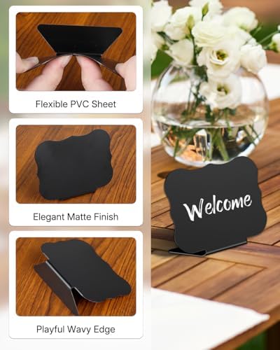 Uniclife 20 Pack Mini Chalkboard Signs for Party Buffet Tables