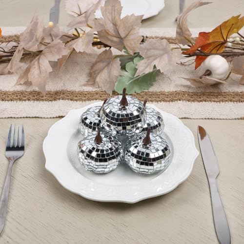 winemana 12 Pack Halloween Disco Pumpkin Halloween Table Centerpieces Decor