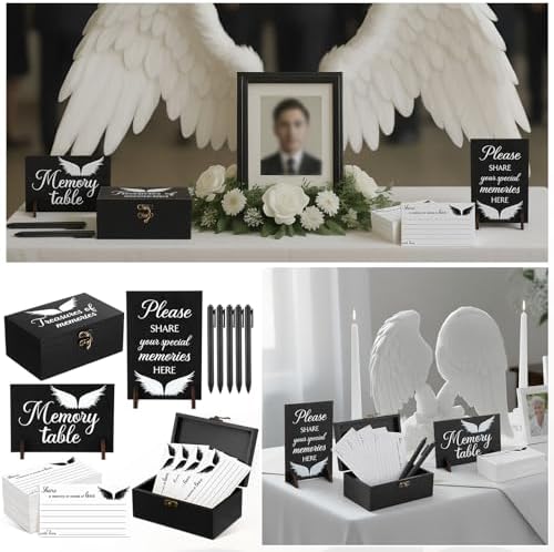 Gilprop 112 Pcs Share a Memory Cards for Celebration of Life, Angel