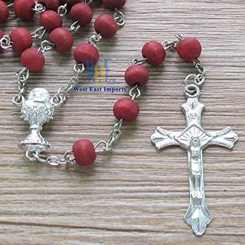 WE 12-Pack First Holy Communion Scented Rosary Favors with Box and Bag
