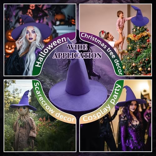 Witch Hat, 18IN Wizard Hat Cosplay Accessories for Halloween
