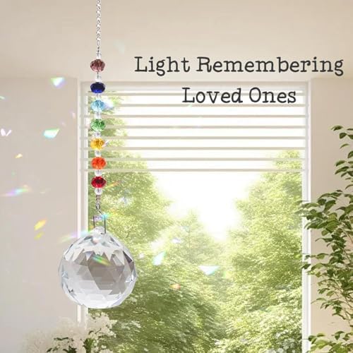 Hgelda Mom Sympathy Gifts for Loss Crystal Suncatcher Ornaments