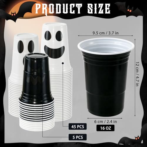 RISICULIS 50 Pcs Halloween Ghost Punch Game Set, DIY Prizes Party Supplies