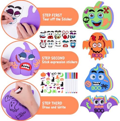 340PCS Halloween Foam Stickers Set for Kids