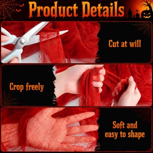 Tlswshsy 500'' x 39''Large Halloween Creepy Cloth, Spooky Gauze Decoration