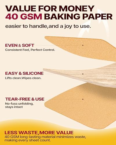 Katbite Tulip Cupcake Liners 200PCS, Standard Size Muffin Baking Cups Brown