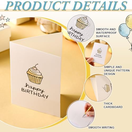 AmazingSpark 120 Kit Happy Birthday Cards Bulk with Envelopes 4.8 x 6.8''