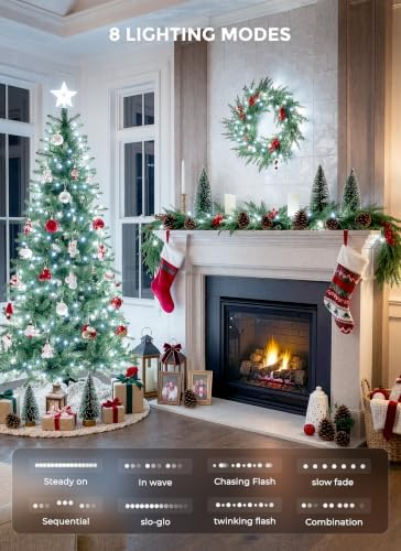 LED Christmas Lights Indoor Outdoor, 33FT 100 Count Mini String Lights