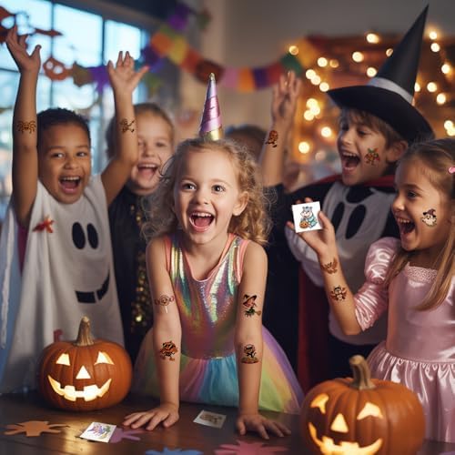 Waybla 144PCS Halloween party favors for Kids – 24 Unique Kid-Friendly Designs – Trick or Treat Handouts, Classroom Exchange, Party Favors
