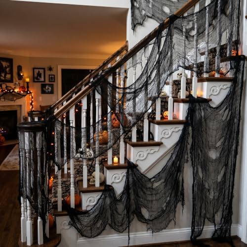 Tlswshsy 500'' x 39''Large Halloween Creepy Cloth, Spooky Gauze Decoration