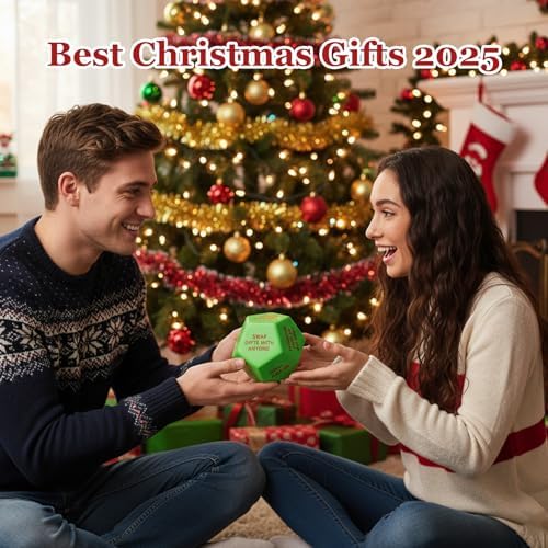 Santa Swap Gift Exchange Dice,2026 New-3 * 3in Exchange Gifts Family Game,Stocking Stuffers for Men Women, Anniversary Christmas Birthday Gifts for Men Women, Large Dice Party Gifts for Xmas