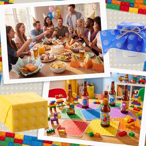 Ireer 300 Pcs Building Block Deli Paper, 12 x 12 Inch Party Food Wrappers