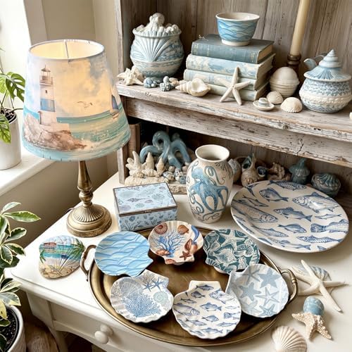 Yexiya 36 Sheet 6 Style Coastal Ocean Paper Napkins for Decoupage