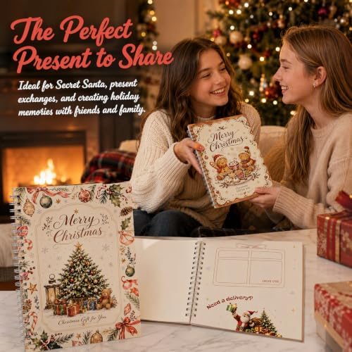 Christmas Gift Card Book,Merry Christmas Gift Card Booklet for Adults Teens