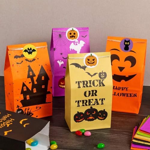 Anwyll 1000 Pcs Halloween Stickers - 1.5'' Pumpkin Stickers for Decorating