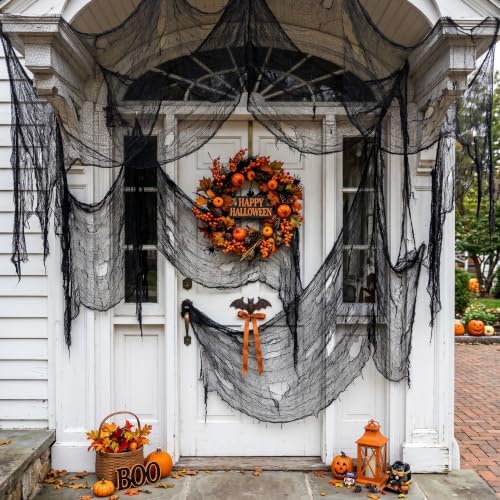 Tlswshsy 500'' x 39''Large Halloween Creepy Cloth, Spooky Gauze Decoration