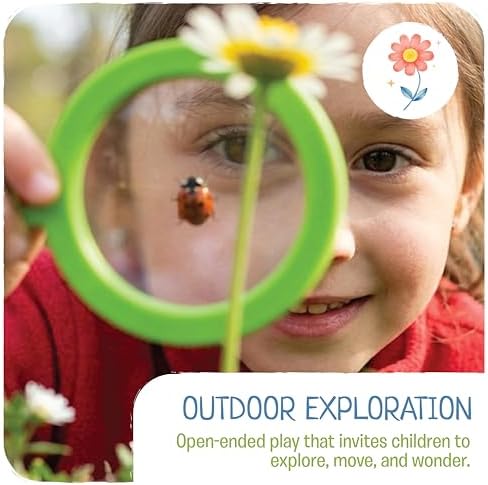 Scavenger Hunt Cards at the Park | Kids Outdoor Activity Cards Game with Magnifying Lens | Nature 2 Year Old Gifts for 2-3 Year Olds | Toddler Games for Boys & Girls