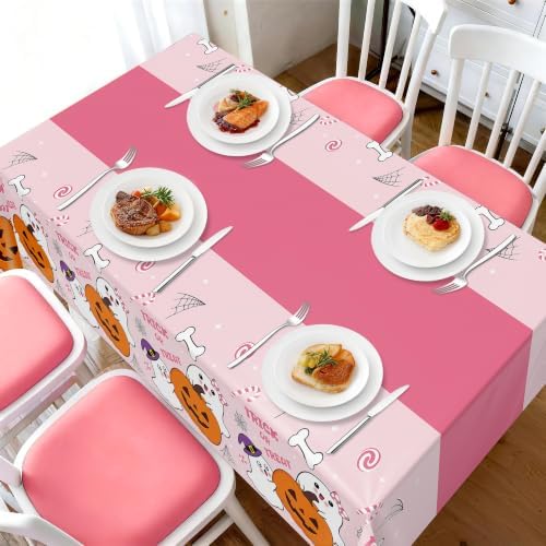 Childom 3 Pack Halloween Tablecloth Rectangle Table,Halloween Decorations