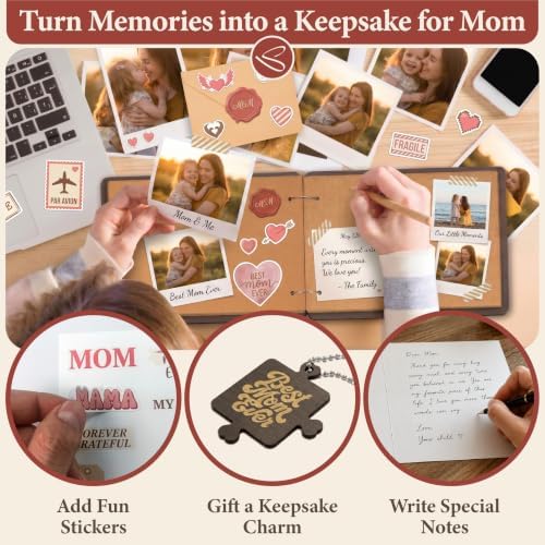Stofinity Best Mom Ever Scrapbook, Moms Birthday Gift Ideas from Daughter