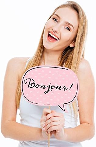 Paris, Ooh La - Paris Photo Booth Prop Kit, DIY Props - 20pc