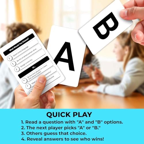 Quokka Board Games for Kids 8-12 - Family Card Games for Kids and Adults