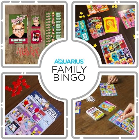 Aquarius Christmas Story Family Bingo Game - Fun Family Party Game for Kids, Teens & Adults - Entertaining Game Night Gift - Officially Licensed Merchandise