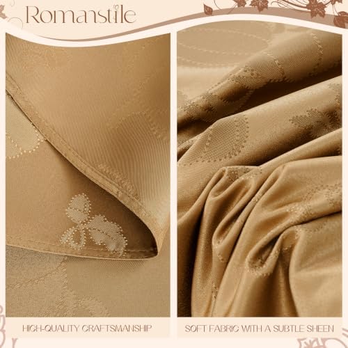 Romanstile Fall Jacquard Rectangle Tablecloth, Thanksgiving Pumpkin