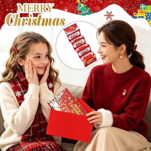 2Pcs Christmas Money Holders for Cash,Christmas Money Envelopes for Cash