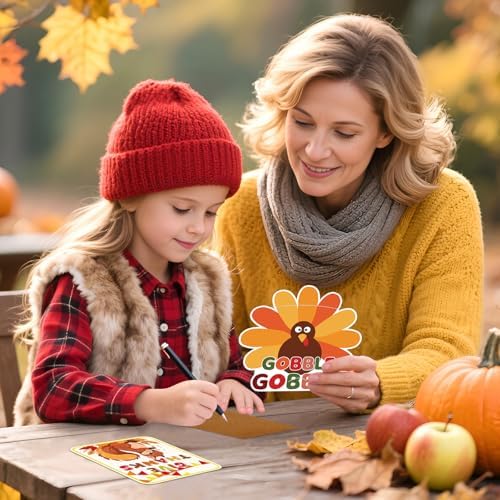 30Pcs Thanksgiving Gift Card Holder Fall Greeting Cards Sleeves