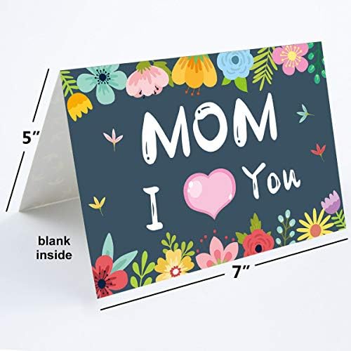 ceiba tree Mothers Day Cards Bulk 12pcs Floral Happy Mother’s Day Blank Notecards Flower Greeting Card with Envelopes for Mom Grandmom Gift