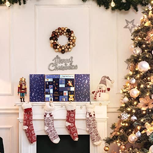 GWHOLE Christmas Advent Calendar 2026, 24 Refillable Gift Boxes, Blue