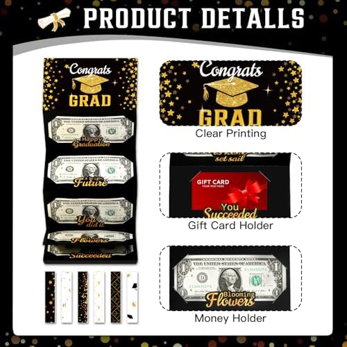Crafterlife Graduation Money Holder Card Booklet for Graduation Gifts