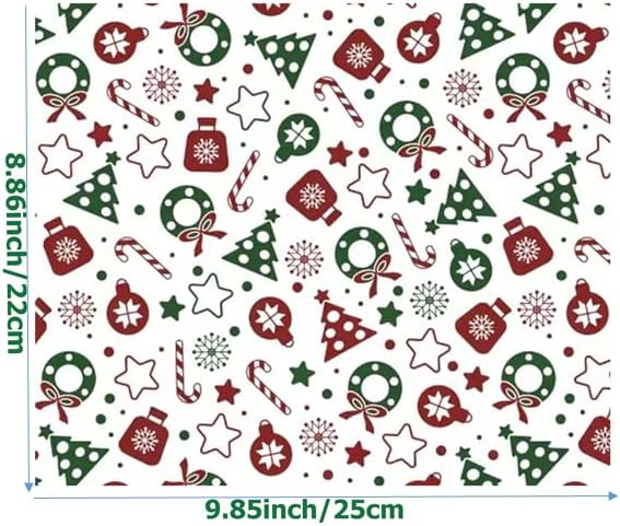 150pcs Christmas Wax Paper Sheets for Food Deli Paper Sandwich Wrap Candy Cookies Wraps, Waterproof Oil-proof Basket Liners with Snowflakeprinted for Kitchen Handmade Food(Red and Green)