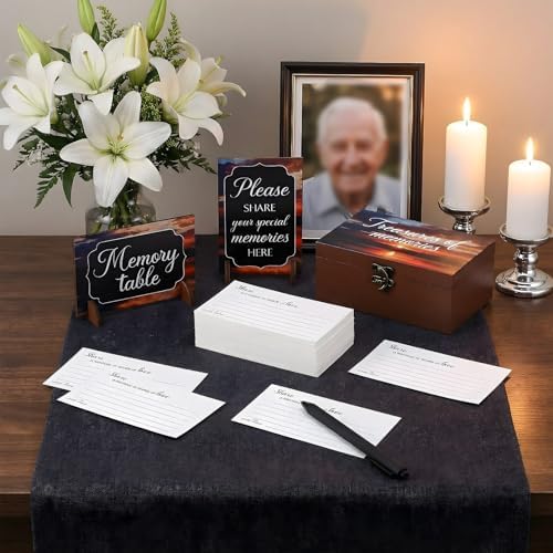 Gilprop 112 Pcs Share a Memory Cards for Celebration of Life, Dusk