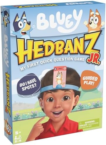 Spin Master Games Bluey Hedbanz Jr. Board Game for Families