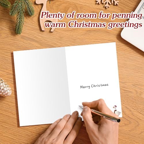D4DREAM Silly Goose Funny Christmas Card for Couple Husband Wife