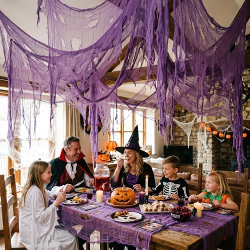 Tlswshsy 500'' x 39''Large Halloween Creepy Cloth, Spooky Gauze Decoration