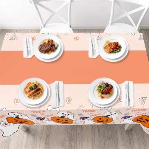 Childom 3 Pack Halloween Tablecloth Rectangle Table,Halloween Decorations