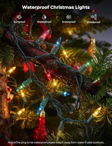 Brightown Easter String Lights, 20FT Easter Decorations, 100 Count Incandescent Fairy Lights Connectable Mini Light for Home Indoor Garland Wreath Patio Party Yard Xmas Tree Outdoor Decor, Pastel