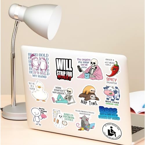 300pcs Holographic Funny Stickers for Adults, Meme Sarcastic Sticker Pack