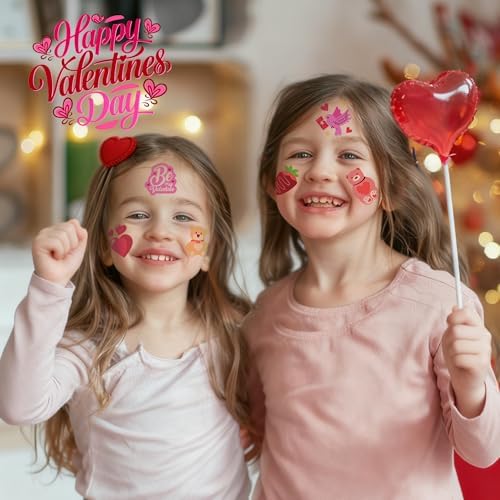 Valentines Party Favors - 150 PCS Tattoos for Kids Him Her |Valentine Day outfit Women - Valentine's Day Crafts Games Accessories Supplies - Valentines Shirts Pajamas Dress for Adult