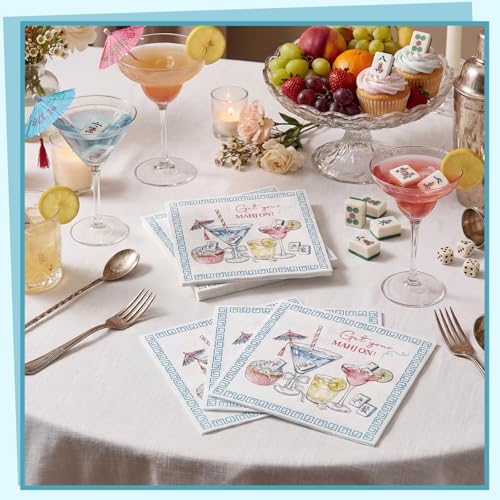 Natnarr 50 Pk Mahjong Napkins 6.5" Mahjong Accessories Gifts Women