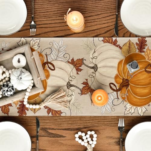 Artoid Mode 210 GSM Fall Table Runner Home Party Decor 13x48 Inch