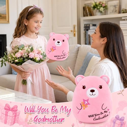 Godmother Proposal Gift Teddy Bear Plush - Will You Be My Godmother