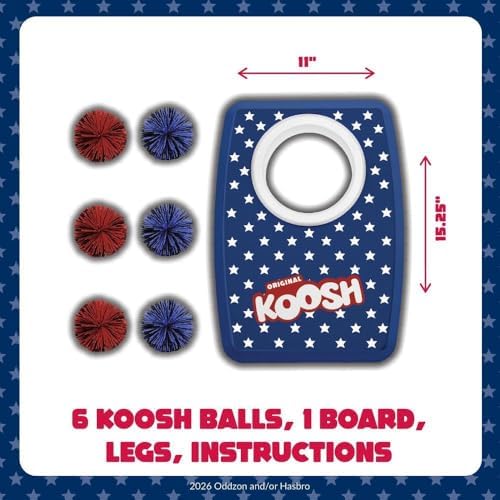 Koosh Cornhole Set for Kids, Outdoor Toys for Kids, Koosh Balls Included