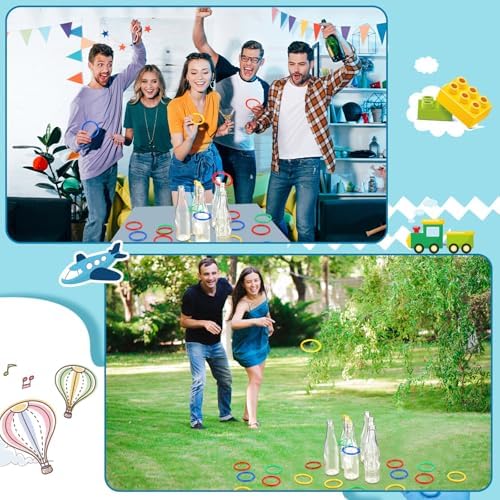 Tioncy Ring Toss Game Set Outdoor Carnival