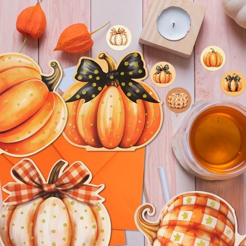 ceiba tree Fall Pumpkin Greeting Cards
