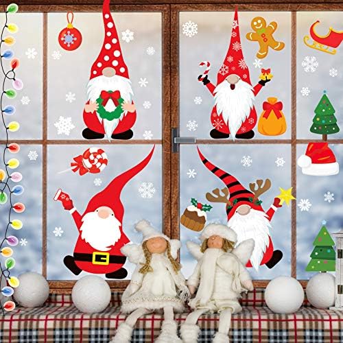 Christmas Window Clings 316PCS Christmas Decorations Window Stickers Decals