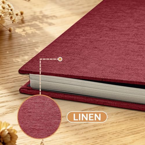 Large Self Adhesive Scrapbook Album, 40 Sheets 80 Pages Photo Book