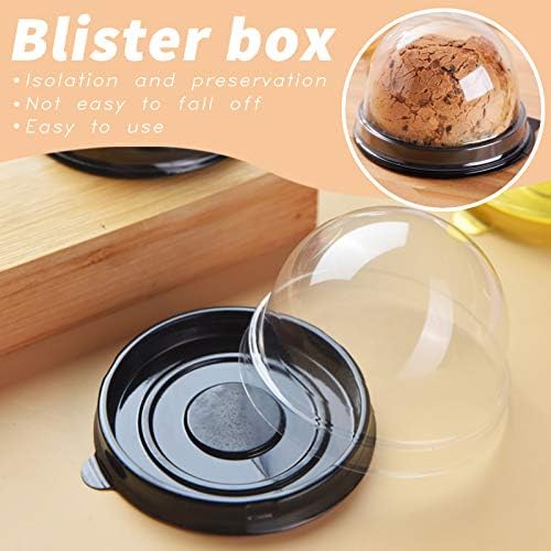 Clear Plastic Mini Cupcake Container,50 PC Desk Pet Containers